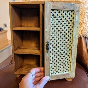 Antique wooden jewelry box